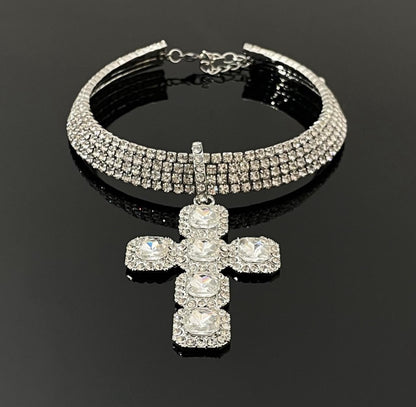 Zircon Cross Choker