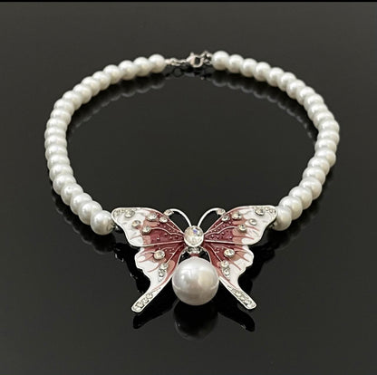 Pearl Butterfly Necklace