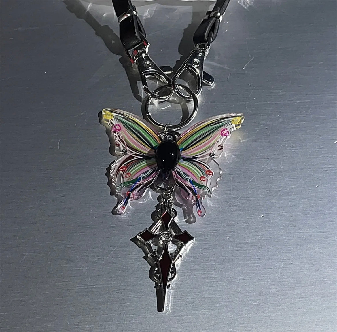 Colorful Butterfly Necklace