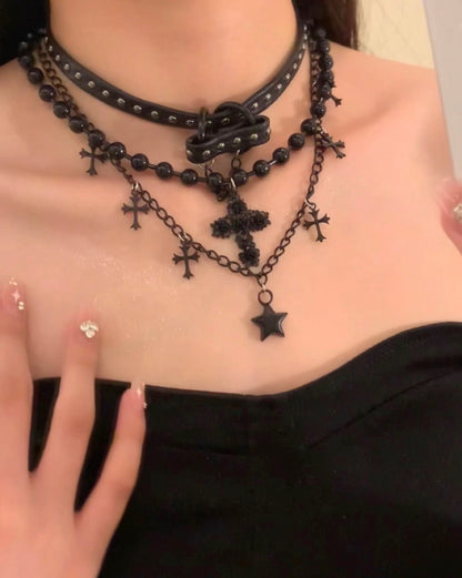 Shadow Cross Necklace