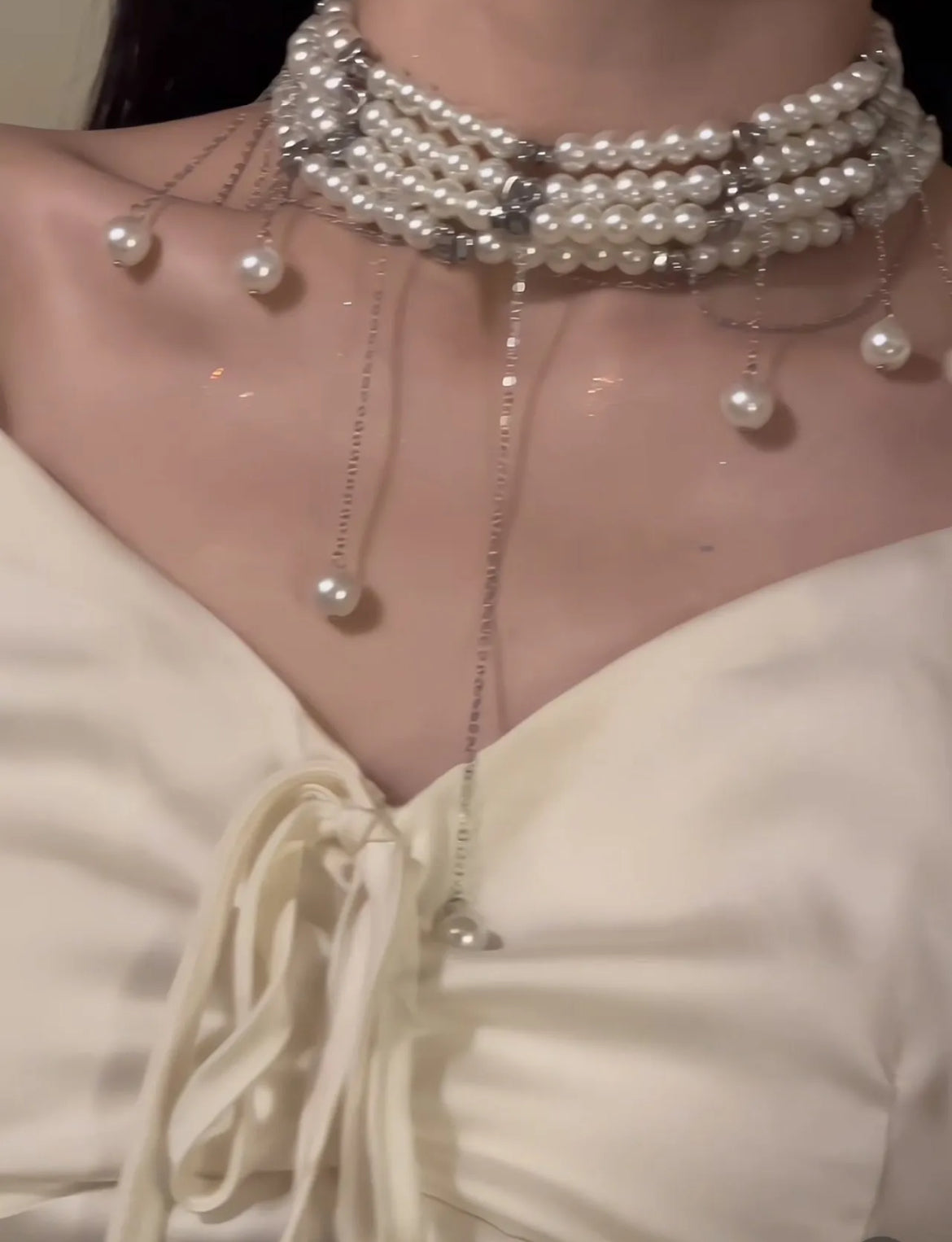 Pearl Cascade Necklace