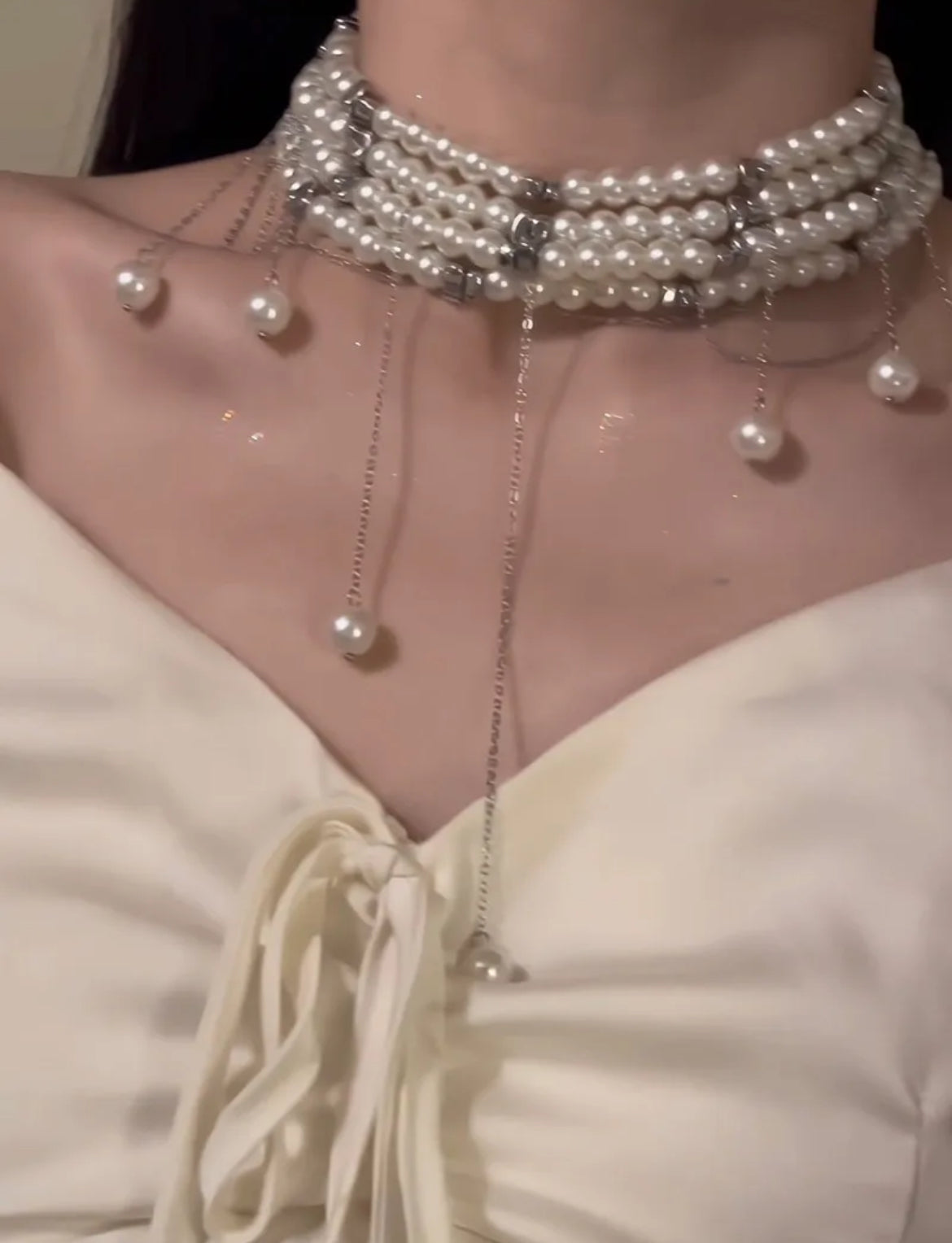 Pearl Cascade Necklace