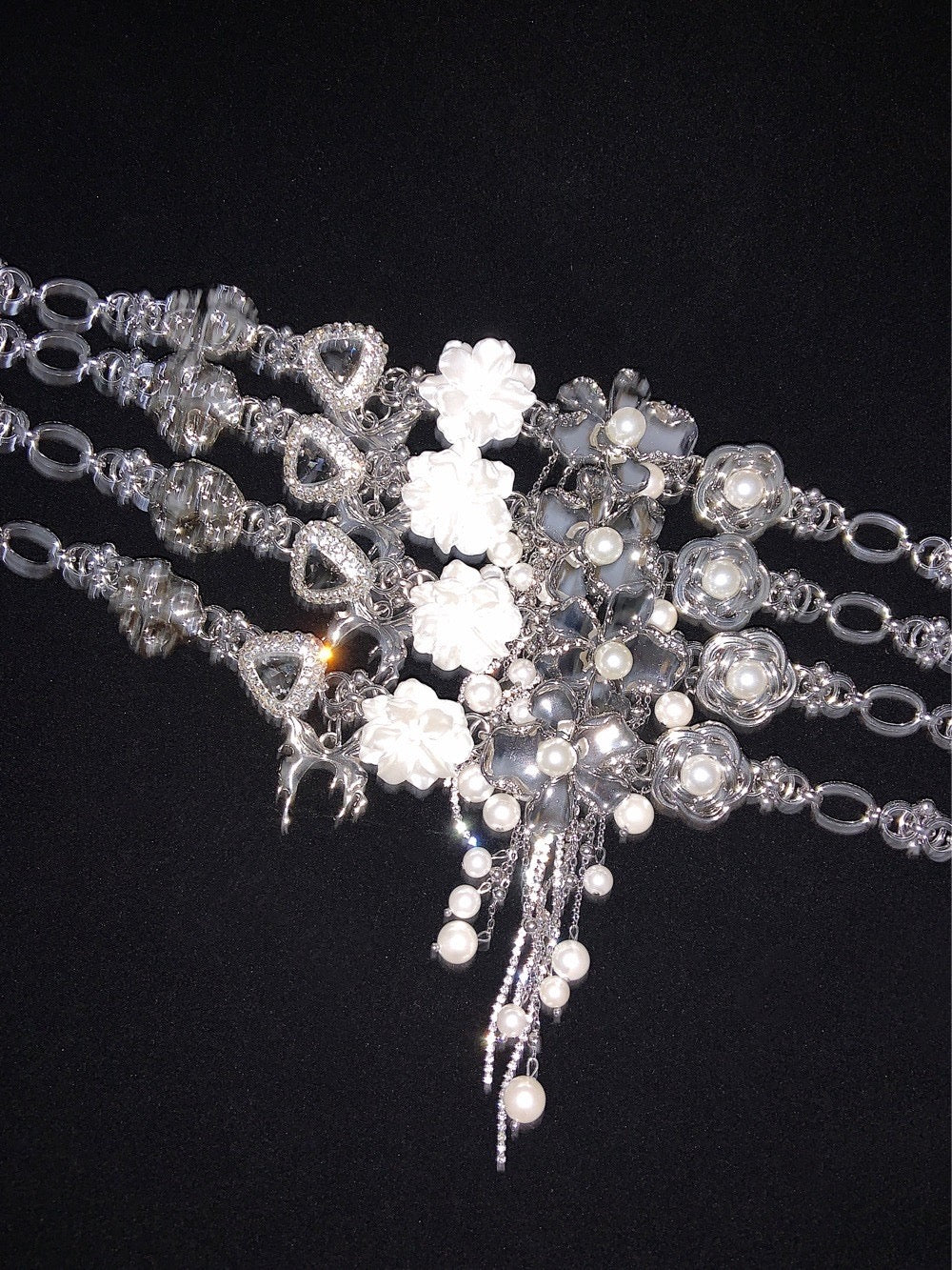 Silver Dream Blossom Choker