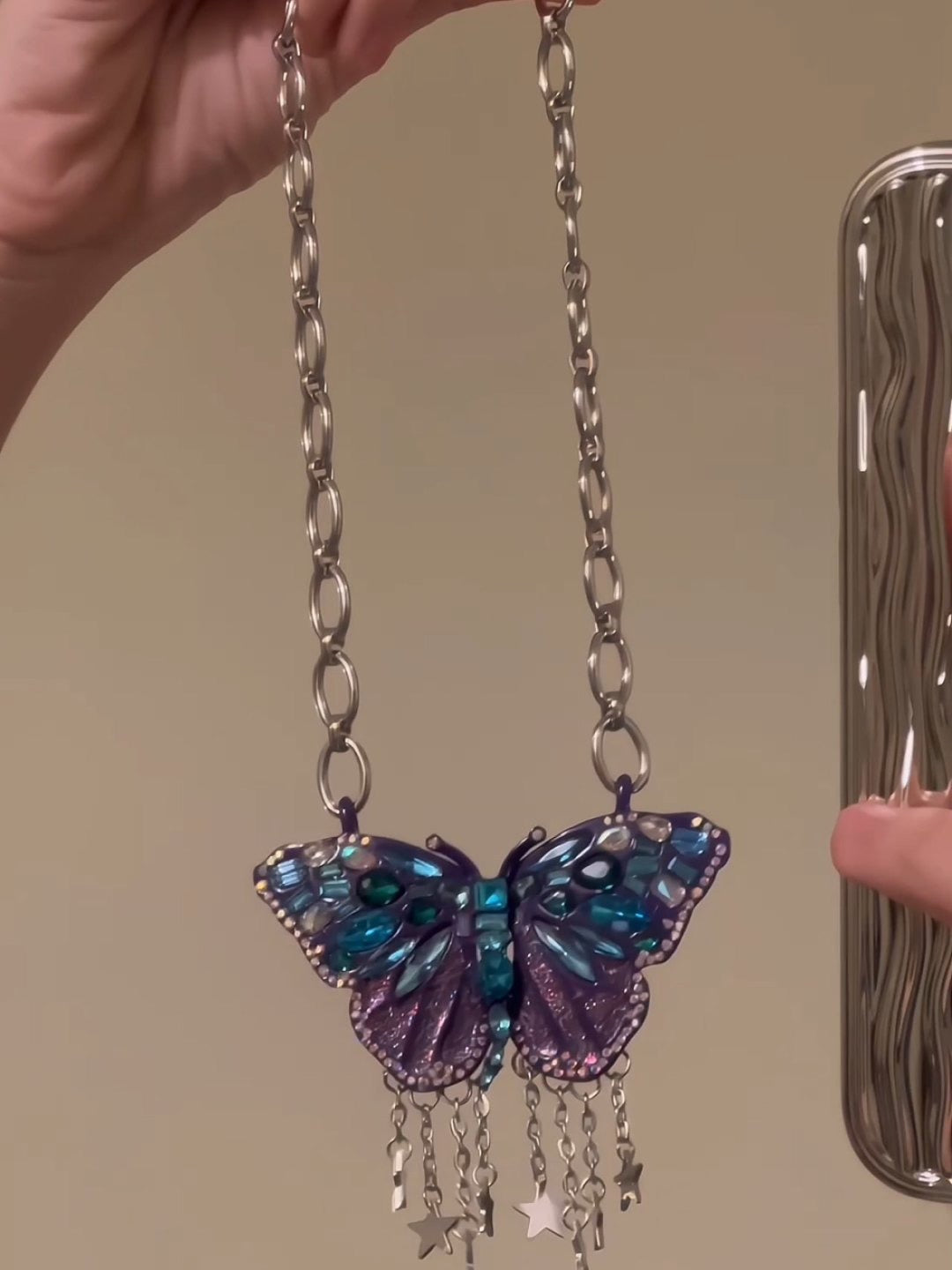 Mystic Butterfly Flutter Starfall Necklace